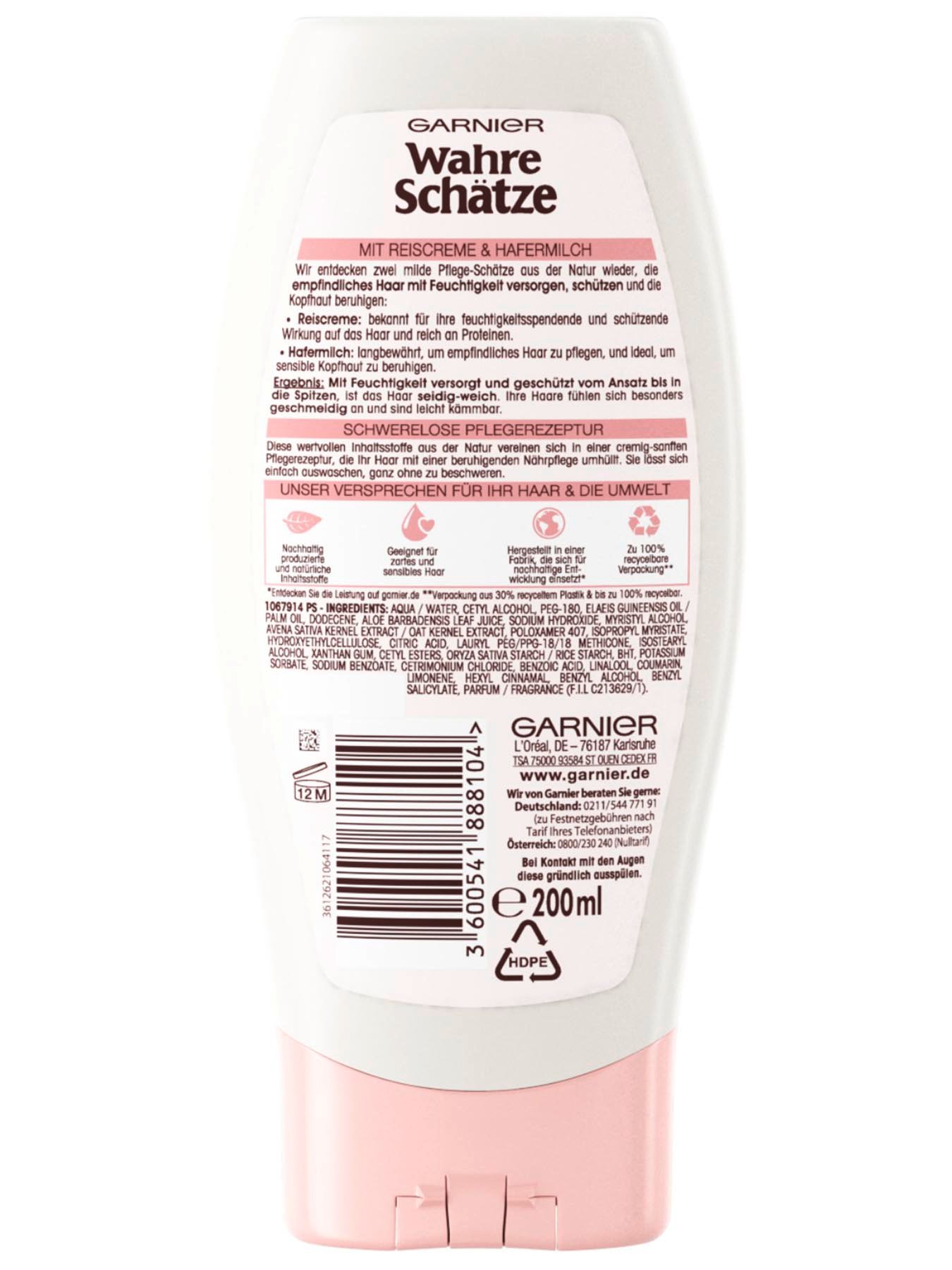 Beruhigende-Spuelung-Wahre-Schaetze-Sanfte-Hafermilch-200ml-Rueckseite-Garnier-De-gross